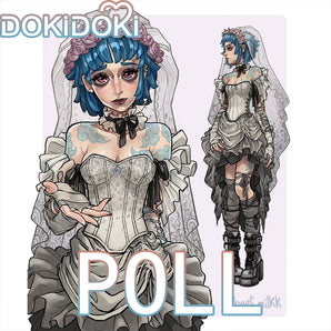 【Poll】$5 Deposit =10% OFF Coupon DokiDoki Game Cosplay Bride Costume Doujin Wedding Dress