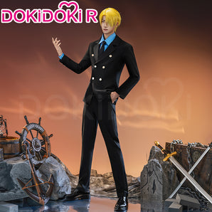 Pre Timeskip Black Suit Outfit Man Cosplay R Costume Size XS-2XL DokiDoki