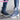 Superheroine Cosplay Blue White Boots High Heels Shoes DokiDoki