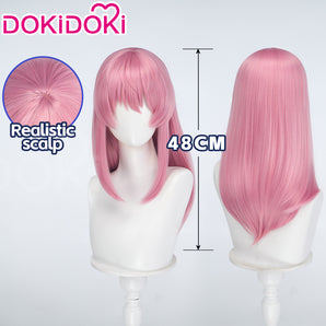 Tougen Anki Cosplay Homare Byobugaura Wig Long Straight Pink Hair DokiDoki