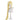 【Ready For Ship】DokiDoki Anime Cosplay Luccy Heaartfilia Wig Long Straight Yellow Hair Side Ponytail