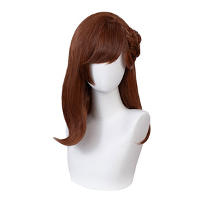 DokiDoki Game Tears of Themis Cosplay Rosa Wig Long Straight Brown Hair