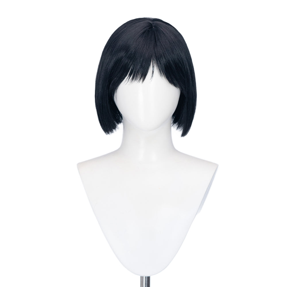 みみふく✨ Ready For Ship】DokiDoki Gam Cosplay Wig Short Straight Black Hair