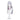 【Ready For Ship】DokiDoki Game Diabolik Lovers Cosplay Tsukinami Carla Wig Long Straight Silver With Red Tips Hair