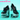 DokiDoki-SR Cosplay Suit Cute Shoes Black Green High Heels
