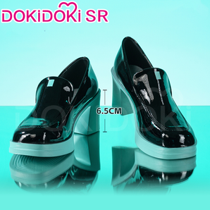 DokiDoki-SR Cosplay Suit Cute Shoes Black Green High Heels