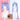 【Short Ver Ready For Ship】DokiDoki VSINGER Rabbit Hole Cosplay Long Curly Blue Pink Ponytail Wig / Head Accessories Cute