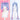 【Short Ver Ready For Ship】DokiDoki VSINGER Rabbit Hole Cosplay Long Curly Blue Pink Ponytail Wig / Head Accessories Cute