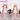 DokiDoki Game Genshin Impact Cosplay Varesa Wig / Horn / Eyelashes Long Pink Green Highlights Hair Removable Ahoge