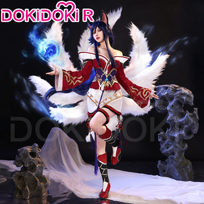 【Partial Ready For Ship】【Size XS-2XL】【Last Batch】DokiDoki-R Game Cosplay Costume Red Dress Fox