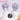 【Ready For Ship】DokiDoki Movie Anime Cosplay Men Wig / Earrings Short Light Purple Mauve Hair