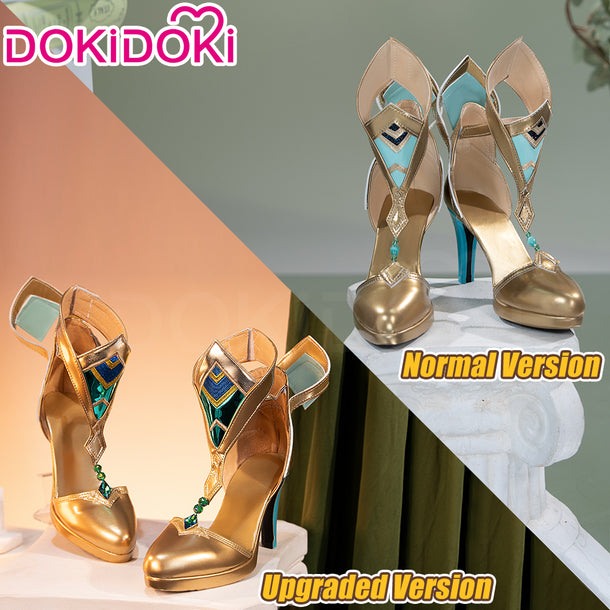 【Upgraded version】DokiDoki Game Genshin Impact Cosplay Nefer Shoes Hig ...