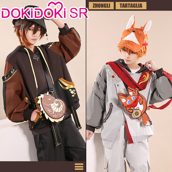 On sale DOKI DOKI Cosplay Zhongli Antiquity Doujin Costume