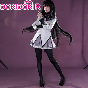 【Partially Ready For Ship】DokiDoki-R Anime Cosplay Cosplay Costume Grey Purple Battle Dress