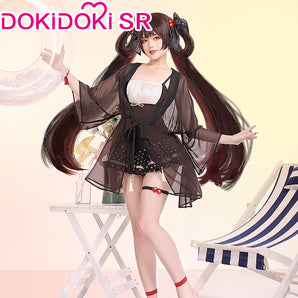 【Ready For Ship】【Last Batch】DokiDoki-SR Game Genshin Impact Hutao Cosplay Costume Doujin Swimsuit Hu Tao Cute Halloween