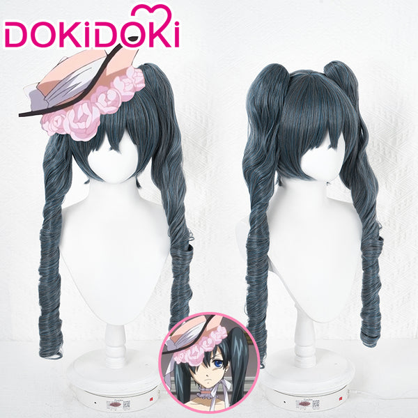 Date A Live Tokisaki Kurumi Black Cosplay Wigs Ponytail