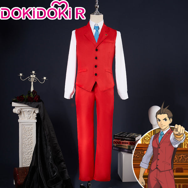 DokiDoki R Game Ace Attorney Cosplay Apollo Justice Costume