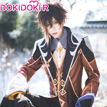 XS-2XL】DokiDoki-R Game Genshin Impact Cosplay Zhongli Costume Zhong ...