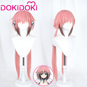 【Ready For Ship】DokiDoki  Anime Heaven's Lost Property Cosplay Icarus Wig Long Straight Pink Hair Uranus Queen