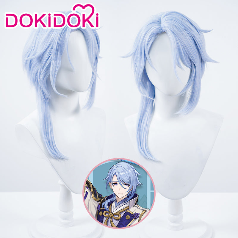 【Ready For Ship】DokiDoki Game Genshin Impact Cosplay Kamisato Ayato Wi ...