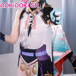 【Ready For Ship】【S-2XL】DokiDoki-SR Game Genshin Impact  Cosplay Xiao Halloween Costume Men / Shoes
