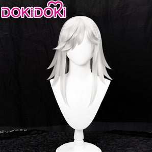 【Ready For Ship】DokiDoki Game Genshin Impact Cyno Cosplay Long White Wig/Hat Sumeru