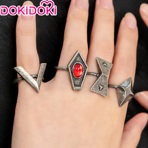 DokiDoki  Game Genshin Impact Hutao Cosplay Hu Tao Ring Halloween