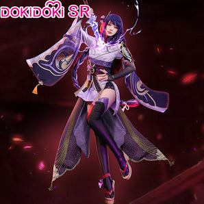 【Ready For Ship】【Size S-2XL】DokiDoki-SR Game Genshin Impact  Raiden Shogun  Cosplay Costume Baal / Shoes Halloween