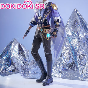 【Ready For Ship】DokiDoki-SR Game Genshin Impact Cosplay  Kaeya Costume / Shoes  Men