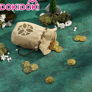 【 Ready For Ship】DokiDoki Game Genshin Impact Props Cosplay Mora Gold Coin Metal Zhongli / Childe Cosplay Accessories