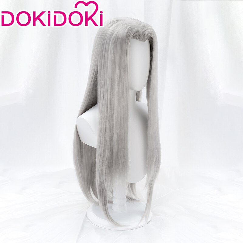 DokiDoki Final Fantasy VII Sephiroth Cosplay Wig Men Silver Long