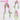 DokiDoki Anime Cosplay Wig Long Pink & Green Hair