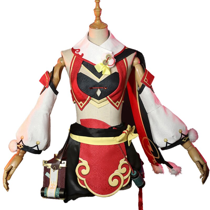 【Size XS-XXL】DokiDoki-R Game Genshin Impact Cosplay Yanfei Costume Yan ...