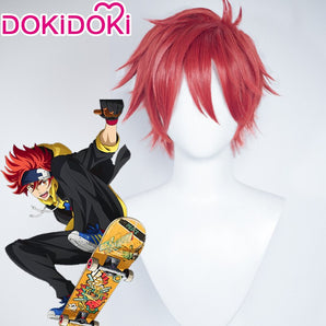 【Ready For Ship】DokiDoki Anime SK8 the Infinity Cosplay  Reki Kyan Wig Short Red Wig