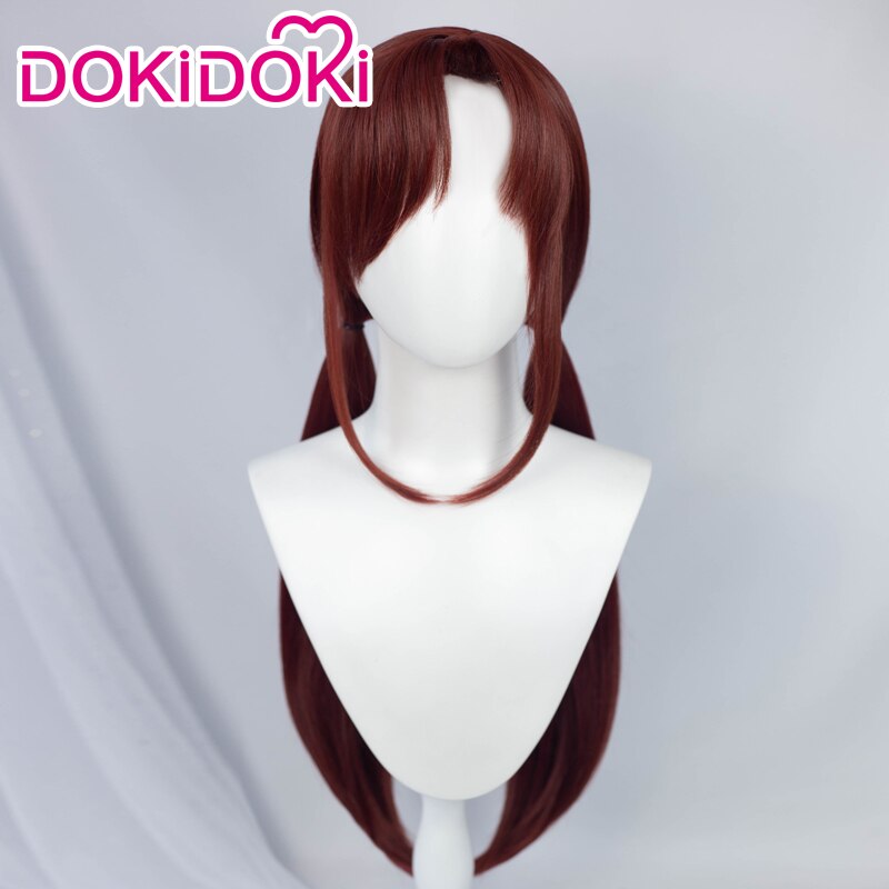 DokiDoki Anime Cosplay Wig Brown Long Hair Wig / Glasses – dokidokicosplay