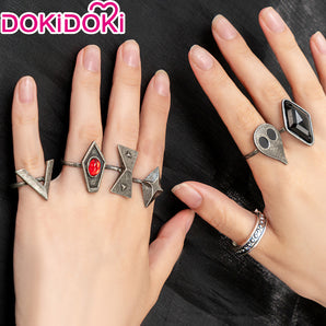 DokiDoki  Game Genshin Impact Hutao Cosplay Hu Tao Ring Halloween